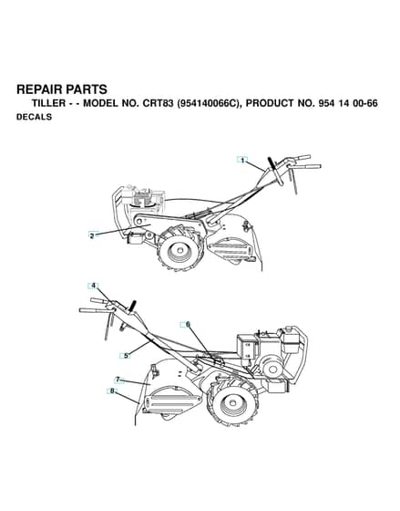 Husqvarna CRT83 - 1999-9 - Decals