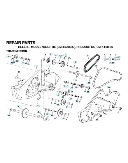 Husqvarna CRT83 - 1999-9 - Transmission
