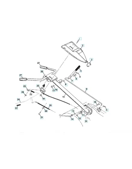 Husqvarna CRTH550 - 1999-3 - Handle & Controls