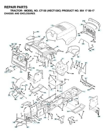Husqvarna Ct130 - Chassis & Enclosures