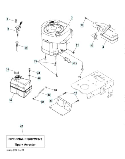 Husqvarna Ct131 - Engine