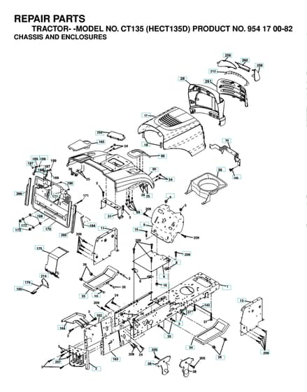Husqvarna Ct135 - Chassis & Enclosures