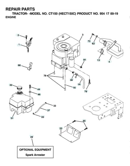 Husqvarna Ct150 - Engine & Cutting Equipment