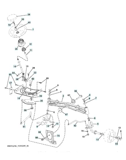 Husqvarna Ct 153 - Steering