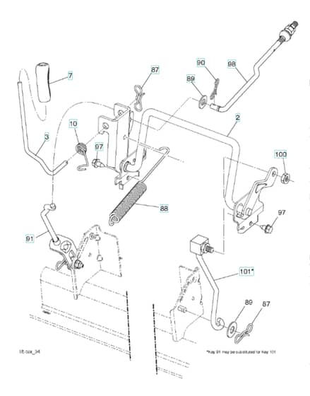 Husqvarna Ct 154 - Mower Lift & Deck Lift