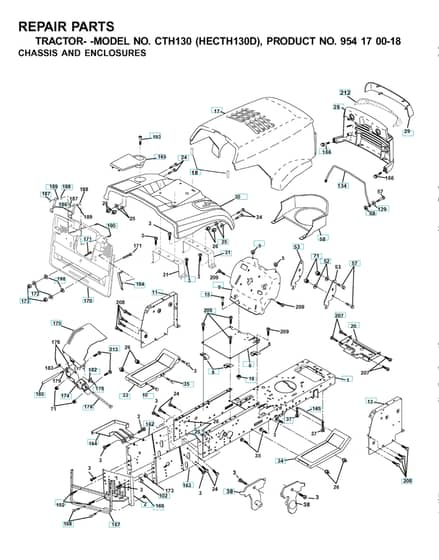 Husqvarna Cth130 - Chassis & Enclosures