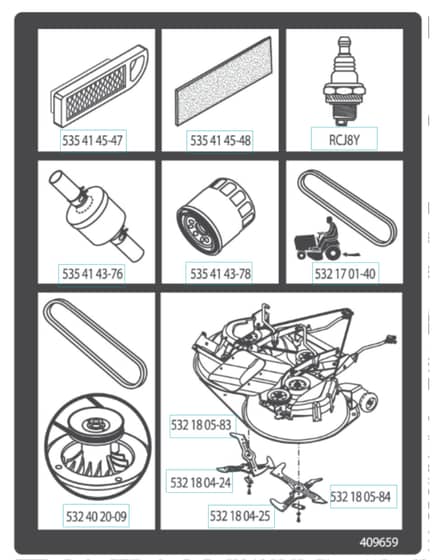Husqvarna Cth150 Twin - Frequently Used Parts