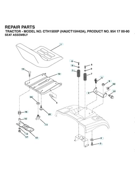 Husqvarna Cth150 Xp - Seat