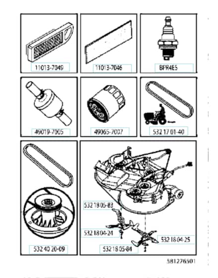 Husqvarna Cth151 T - Frequently Used Parts