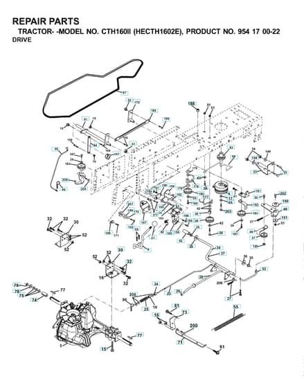 Husqvarna Cth160 Ii - Drive