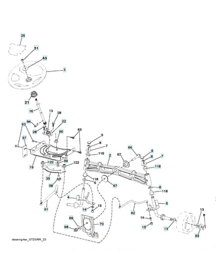 Husqvarna Cth163 T - Steering