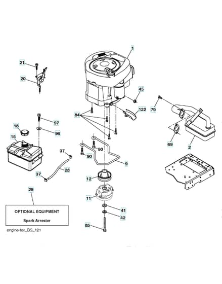 Husqvarna Cth19530 - Engine