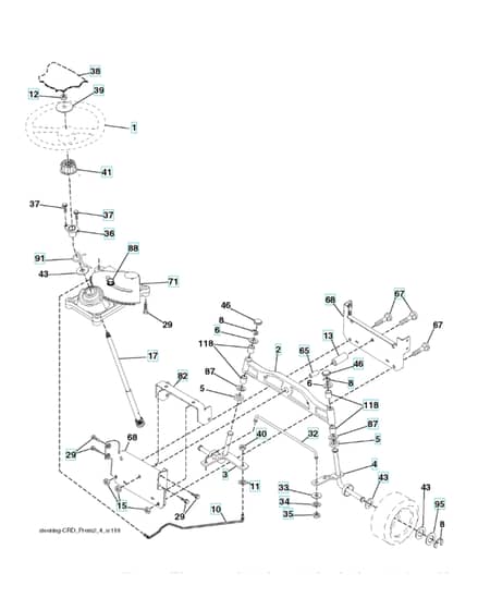 Husqvarna Cth200 Twin - Steering