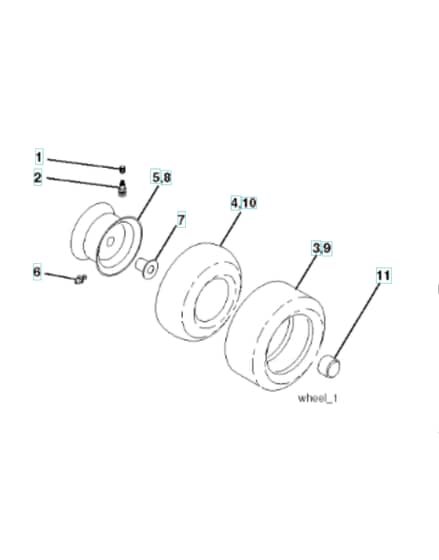Husqvarna Cth200 Twin - Wheels & Tyres