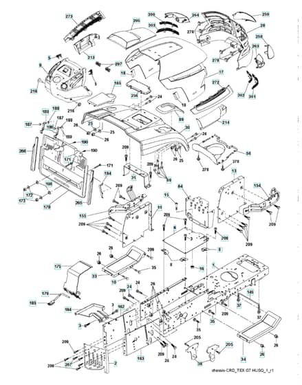 Husqvarna Cth2036 T - Chassis & Enclosures