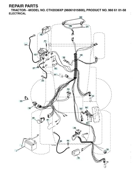 Husqvarna Cth2036 Xp - Electrical