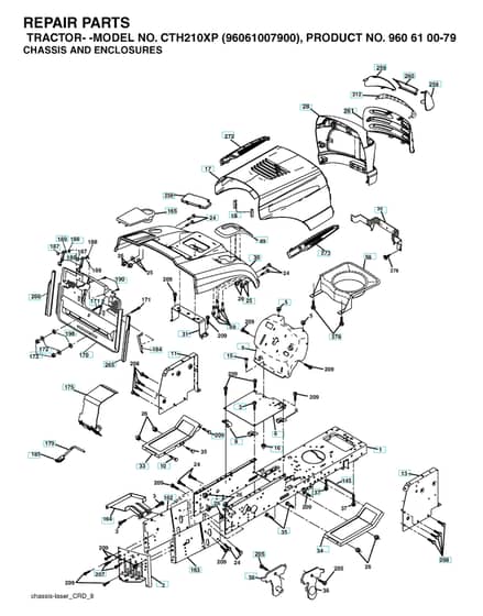 Husqvarna Cth210 Xp - Chassis & Enclosures