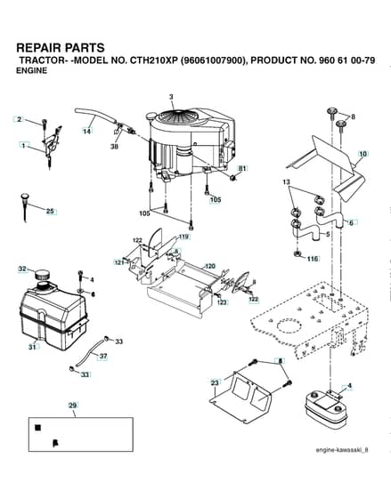 Husqvarna Cth210 Xp - Engine
