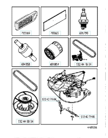 Husqvarna Cth2138R - Frequently Used Parts