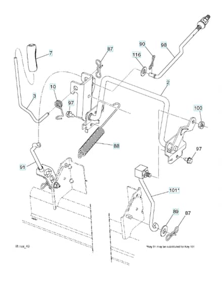 Husqvarna Cth2138R - Mower Lift & Deck Lift