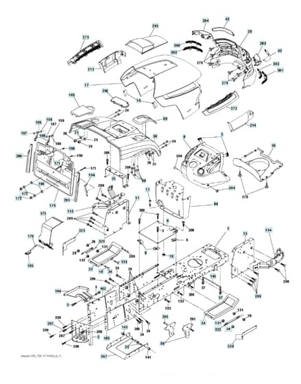 Husqvarna Cth220 Twin - Chassis & Enclosures