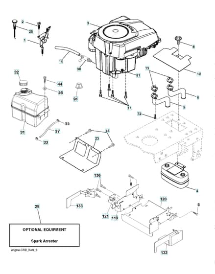 Husqvarna Cth220 Twin - Engine