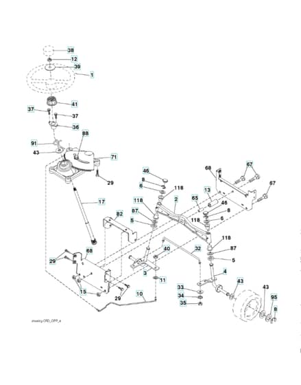Husqvarna Cth222T - Steering