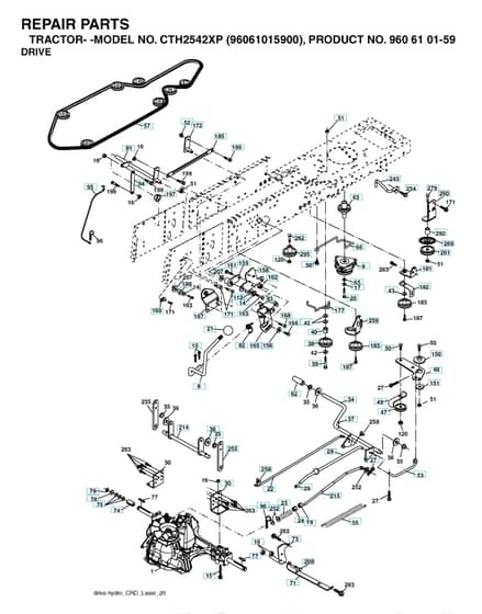 Husqvarna Cth2542 Xp - Drive