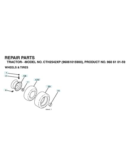 Husqvarna Cth2542 Xp - Wheels & Tyres