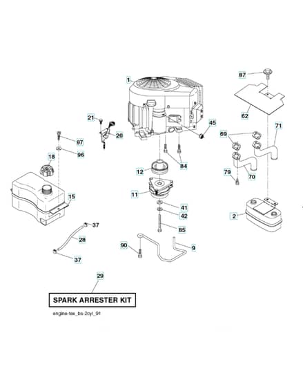 Husqvarna Cth2642Tre - Engine