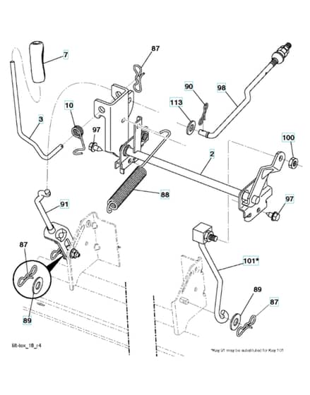 Husqvarna Cth 126 - Mower Lift & Deck Lift