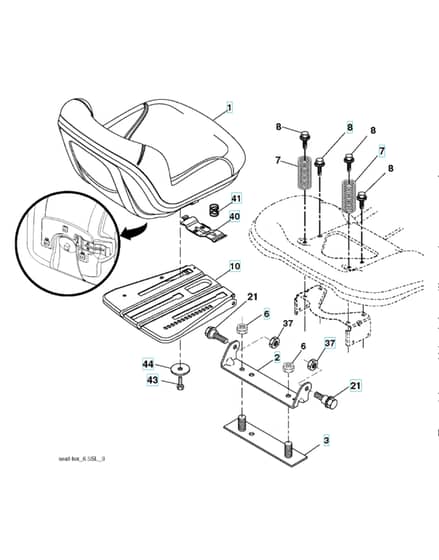 Husqvarna Cth 164T - Seat