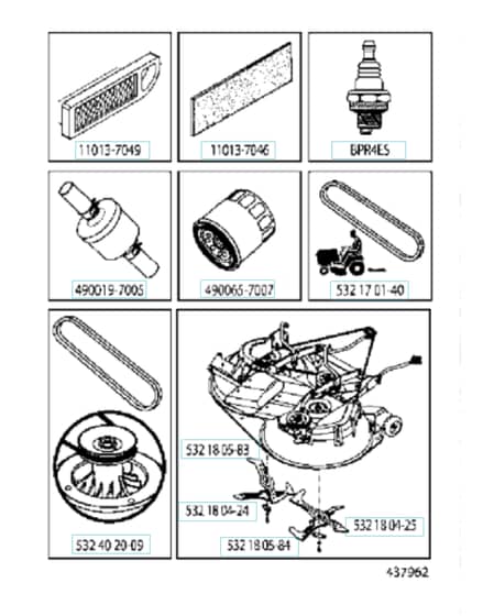 Husqvarna Cth 182T - Frequently Used Parts