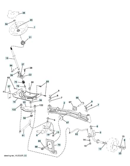 Husqvarna Cth 224Tfi - Steering