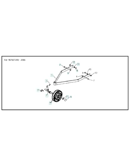 Husqvarna DBS51 - Support Wheel 2
