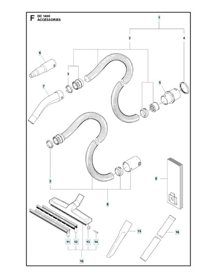 Husqvarna DC1400 - Accessories