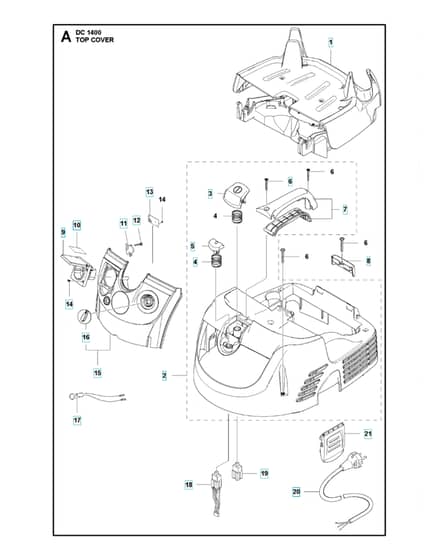Husqvarna DC1400 - Cover
