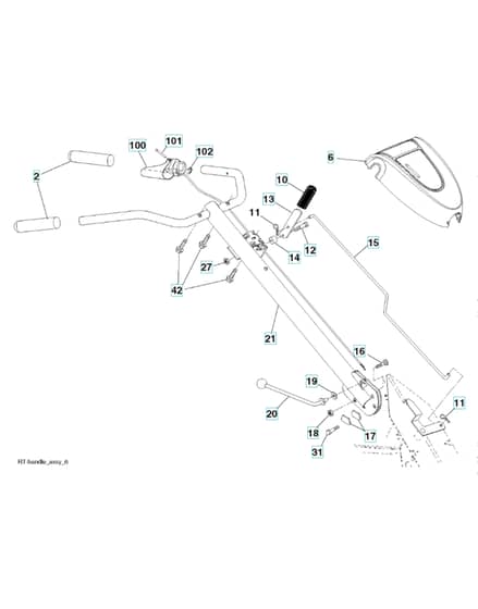Husqvarna DRT900H - 2017-11 - Handle