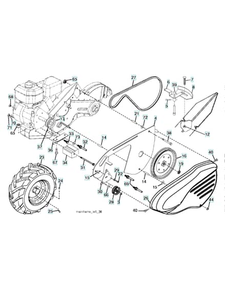 Husqvarna DRT900 - 2016-8 - Mainframe - Left Side