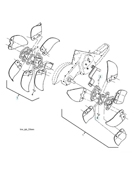 Husqvarna DRT900 - 2016-8 - Tine Assembly
