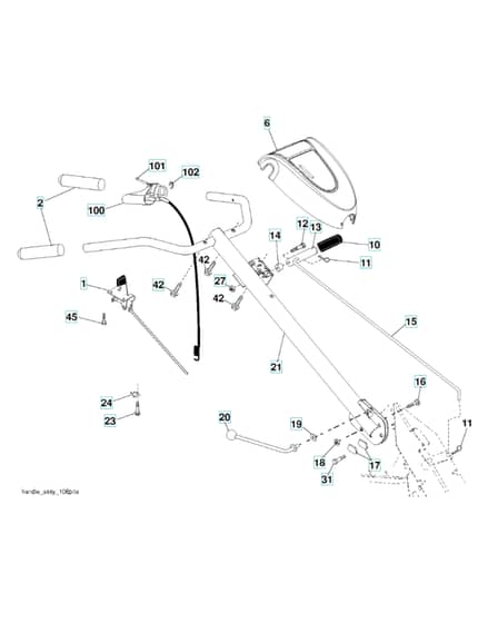 Husqvarna DRT900E - 2016-9 - Handle