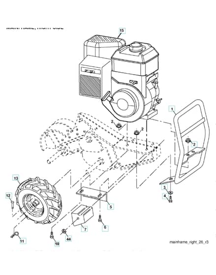 Husqvarna DRT900E - 2016-9 - Mainframe - Right Side