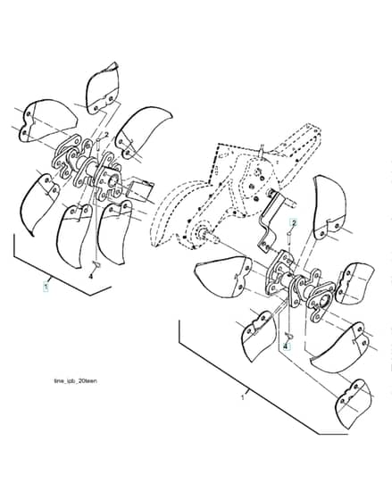 Husqvarna DRT900E - 2016-9 - Tine Assembly