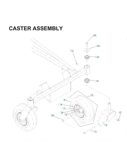 Husqvarna Ez21 - Casters
