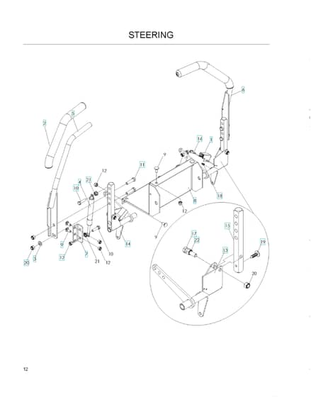 Husqvarna Ez4220 Bf - Steering
