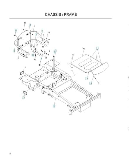 Husqvarna Ez4624 Bf - Chassis & Frame
