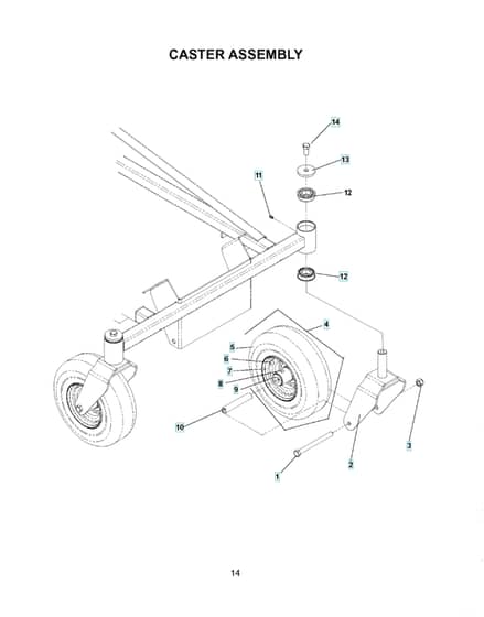 Husqvarna Ez4819 Kaa - Casters