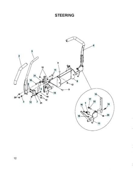 Husqvarna Ez4822 - Steering