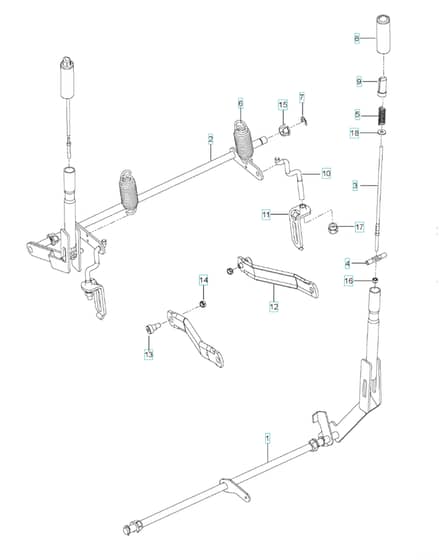 Husqvarna Ez 4824 - Brake / Rear Mower Lift