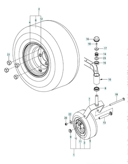 Husqvarna Ez 4824 - Wheels & Tyres
